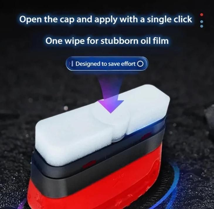 Car Rearview Mirror Glass Cleaner Tool – Anti-Fog & Anti-Rain Wiper for Clear Vision | Portable Auto Glass Cleaning Brush for Safe Driving