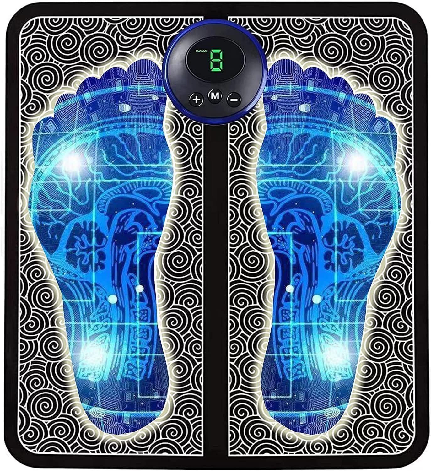 Vibrating Bubble Electric EMS Foot Massager Pad – Smart Circulation Booster, Muscle Relaxer & Pain Relief Therapy for Feet & Legs