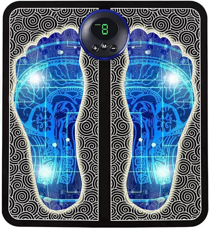 Vibrating Bubble Electric EMS Foot Massager Pad – Smart Circulation Booster, Muscle Relaxer & Pain Relief Therapy for Feet & Legs