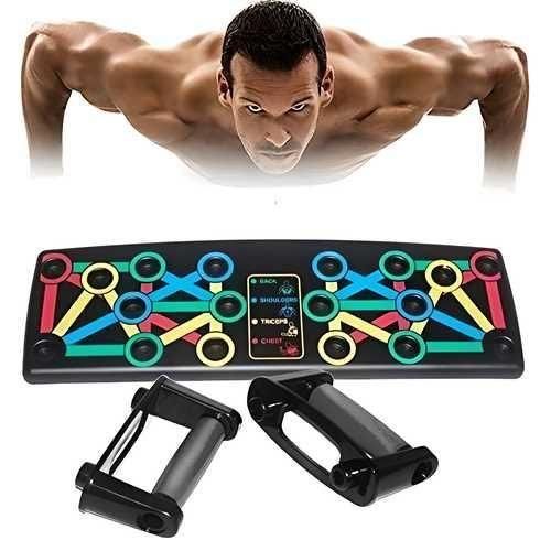 14 in 1 Board Push-up Bar,  Piece of Plastic Pushup Bar & Strong Grip Handle , Material: ABS Plastic, Type: Gym