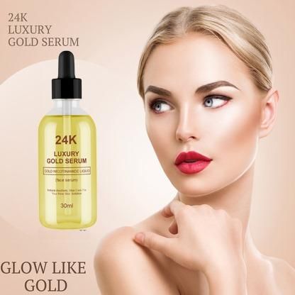 24K Luxury Gold Face Serum (Pack of 2) – Brightening & Anti-Aging Skin Serum with Gold Nicotinamide | Hydrating & Glowing Face Serum for All Skin Types (30ml Each