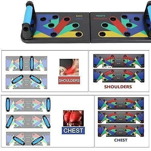 14 in 1 Board Push-up Bar,  Piece of Plastic Pushup Bar & Strong Grip Handle , Material: ABS Plastic, Type: Gym